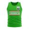Turkmenistan Core Football Country Sleeveless Tee (Green)