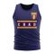 Chad Core Football Country Sleeveless Tee (Navy)