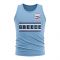 Greece Core Football Country Sleeveless Tee (Sky)