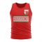 Madagascar Core Football Country Sleeveless Tee (Red)