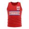 Paraguay Core Football Country Sleeveless Tee (Red)