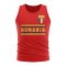 Romania Core Football Country Sleeveless Tee (Red)