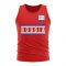 Russia Core Football Country Sleeveless Tee (Red)