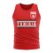 Tunisia Core Football Country Sleeveless Tee (Red)