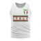 Italy Core Football Country Sleeveless Tee (White)