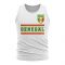 Senegal Core Football Country Sleeveless Tee (White)