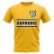 NK Inter Zapre ic Core Football Club T-Shirt (Yellow)