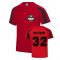 David Beckham Milan Sport Training Jersey (Red)