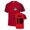 Theo Hernandez Milan Sport Training Jersey (Red)