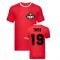 Theo Hernandez Milan Ringer Tee (Red)