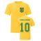 Ronaldinho Brazil National Hero Tee's (Yellow)