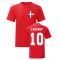 Michael Laudrup Denmark National Hero Tee (Red)