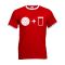 Beer and Football T-Shirt (Red-White)