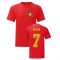 Luis Figo Portugal National Hero Tee (Red)