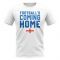 England Footballs Coming Home T-Shirt - Flag/White