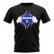 Moldova Chest Badge T-Shirt (Black)