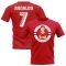 Cristiano Ronaldo Man United Illustration T-Shirt (Red)