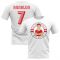 Cristiano Ronaldo Man United Illustration T-Shirt (White)