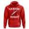 Canada Rugby Ball Hoody (Red)