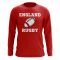 England Rugby Ball Long Sleeve Tee (Red)