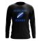 Scotland Rugby Ball Long Sleeve Tee (Black)