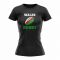 Wales Rugby Ball T-Shirt (Black) - Ladies