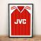 Arsenal 1998 Football Shirt Art Print