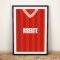 Bristol City 1983-86 Football Shirt Art Print