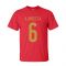 Andres Iniesta Spain Hero T-shirt (red)