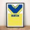 Leeds United 1986-88 Away Football Shirt Art Print