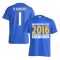 Leicester City 2016 Premier League Champions T-Shirt (Ranieri 1) Blue