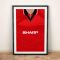 Manchester United 94-96 Football Shirt Art Print