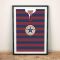 Newcastle United 95/96 Football Shirt Art Print