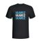 Luis Suarez Uruguay Player Flag T-shirt (black)