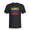 James Rodriguez Colombia Player Flag T-shirt (black)