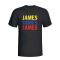 James Rodriguez Colombia Player Flag T-shirt (black)
