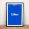 Rangers 18/19 Football Shirt Art Print