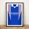 Rangers 1994 Football Shirt Art Print