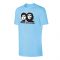 Futbol Revolution Maradona / Che Guevara t-shirt - Light blue