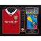 Manchester United FC 1999 Solskjaer & Sheringham Signed Shirt & Medal (Framed)