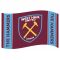 West Ham United FC Crest Stripe Flag