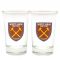 West Ham United FC 2pk Shot Glass Set