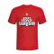 Tunisia Country Logo T-shirt (red)