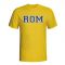 Romania Country Iso T-shirt (yellow)