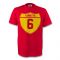Andres Iniesta Spain Crest Tee (red) - Kids