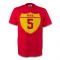 Carlos Puyol Spain Crest Tee (red)