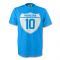 Diego Maradona Napoli Crest Tee (sky Blue)