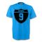 Luis Suarez Uruguay Crest Tee (sky Blue)