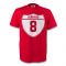 Steven Gerrard Liverpool Crest Tee (red)