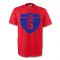 Xavi Barcelona Crest Tee (red) - Kids